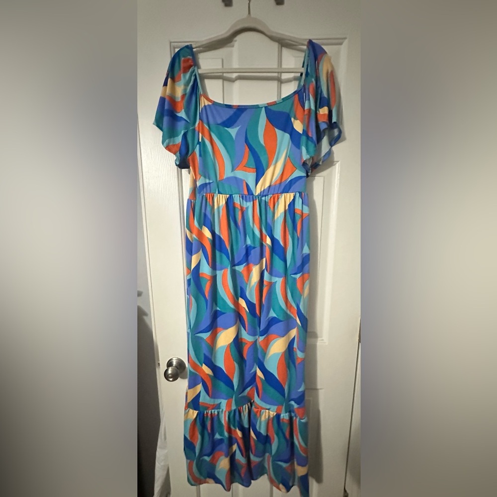 Haptics Brand Colorful Patterned Maxi Dress - Picture 5 of 7